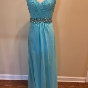 Elegant Blue Evening Gown